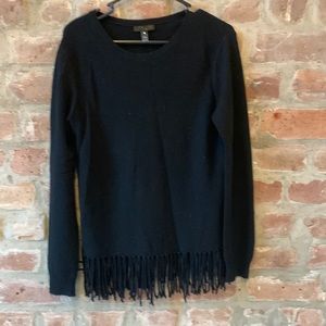 Aqua Cashmere black sweater